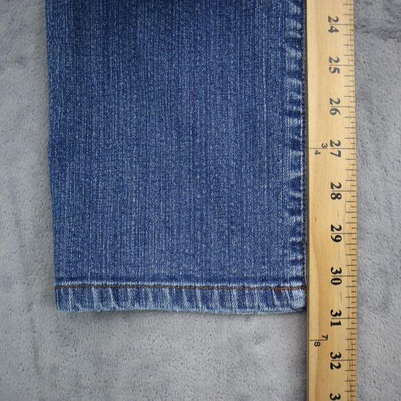 Lauren Jeans Co Pants Womens 4 Blue Denim Classic Straight Pockets Jeans - Picture 5 of 16
